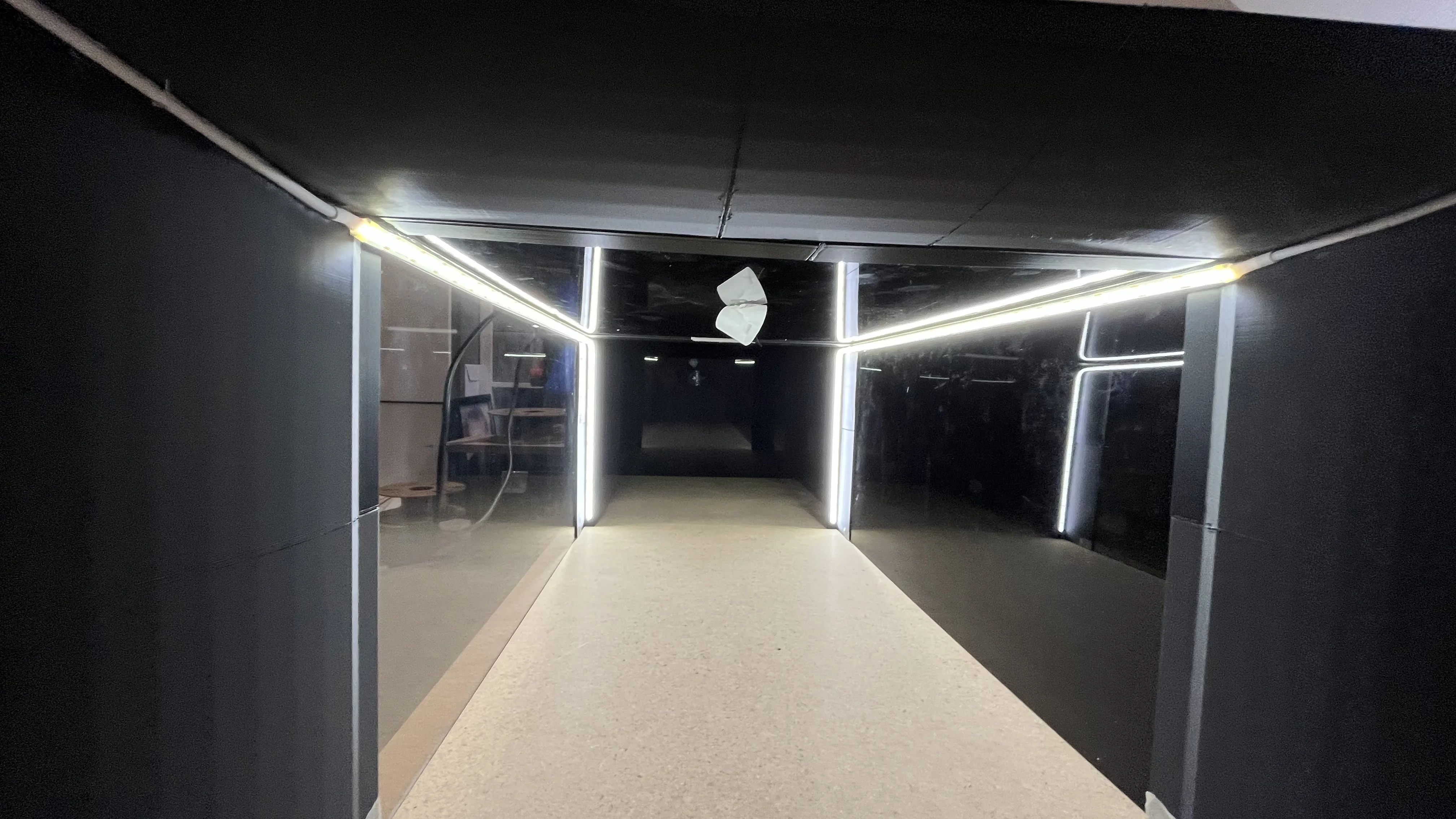 Test section lighting