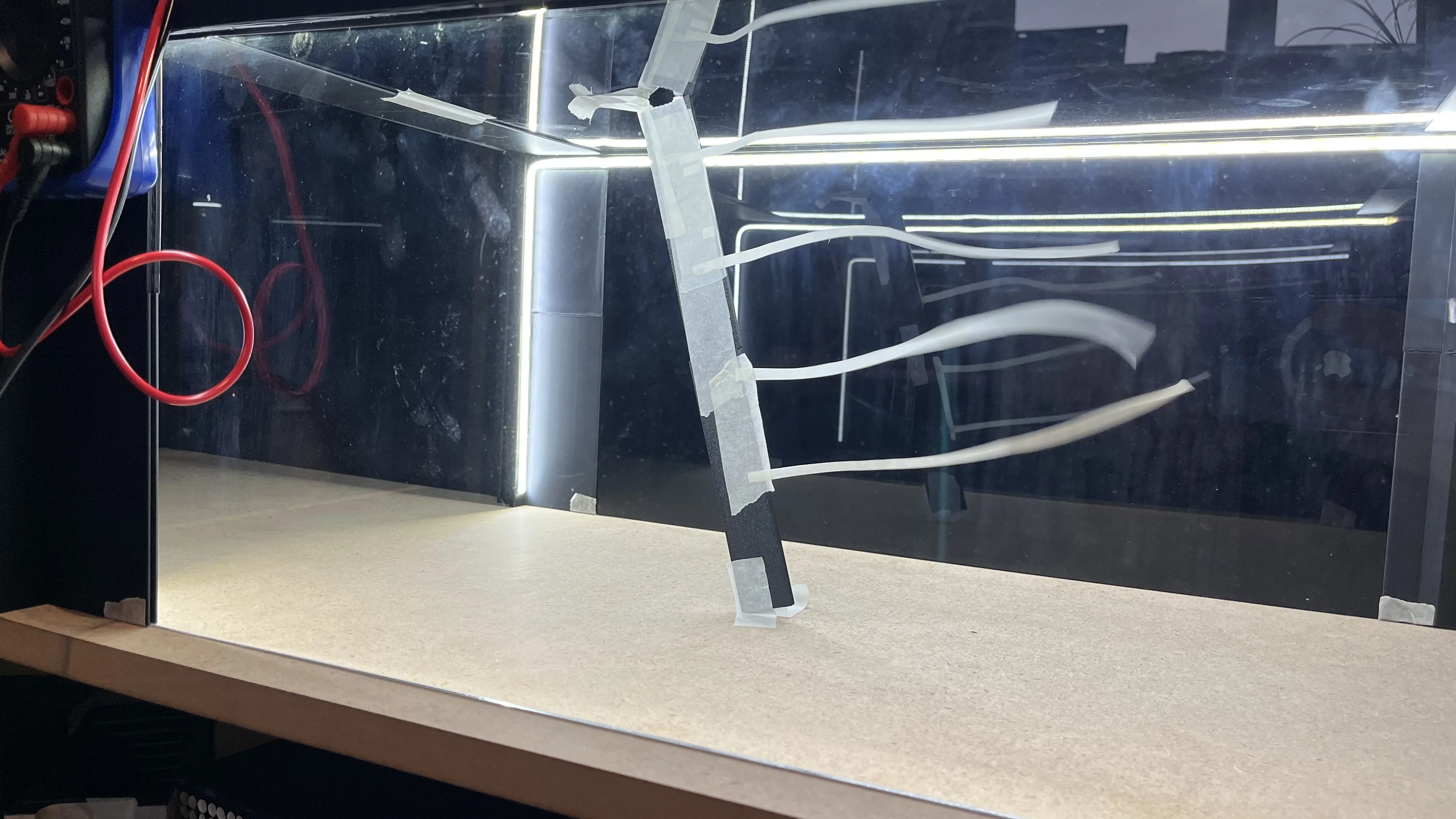 Thin, rigid test structure